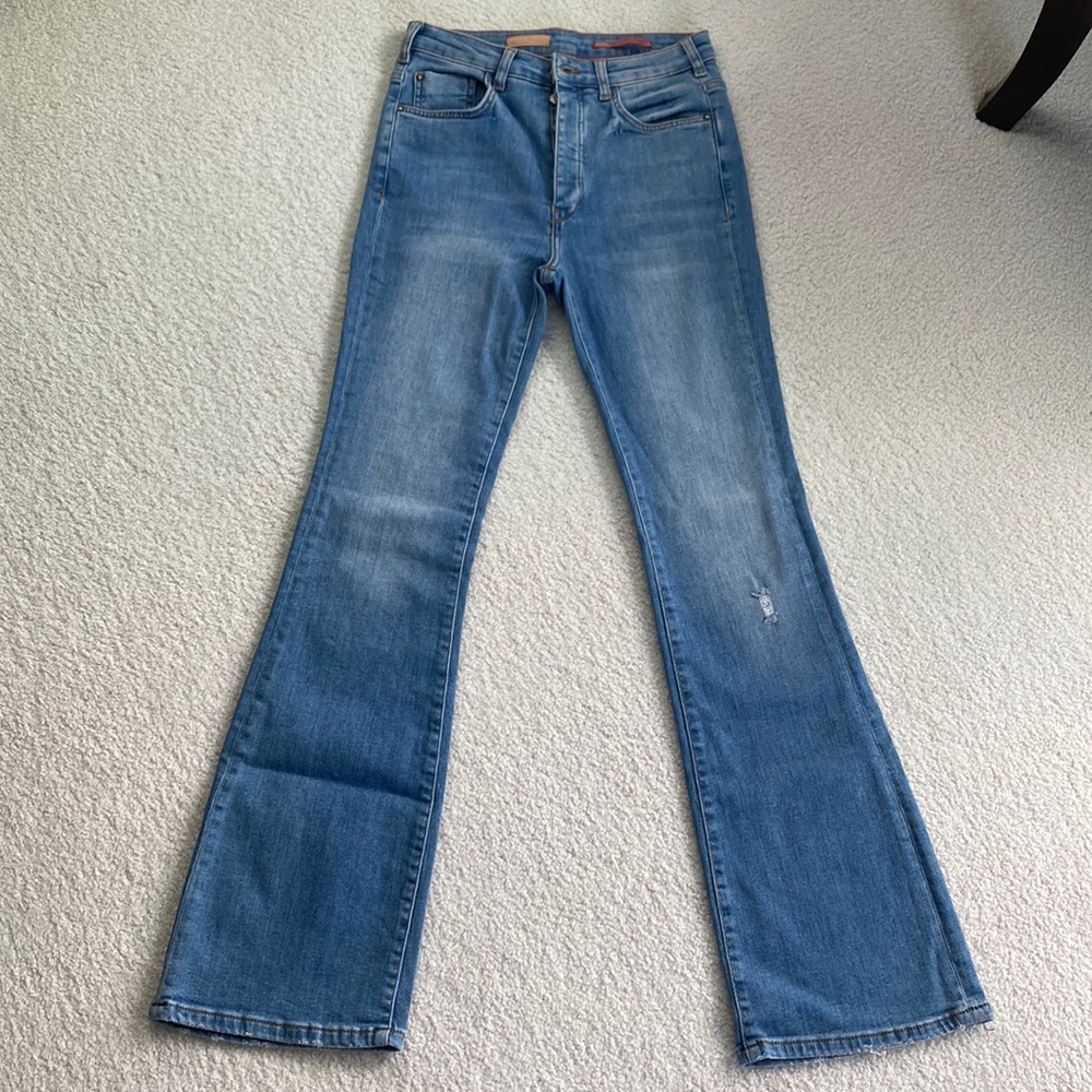 Pilcro Anthropologie High Rise Flare Jeans Size 27